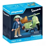 Zestaw figurek Vespa 1969 150 Sprint Veloce jasnozielona