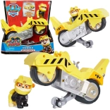 PAW PATROL Rubble Moto Pups – żółty kaskaderski motocykl z figurką