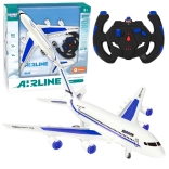 Niebieski zdalnie sterowany samolot pasażerski Airline