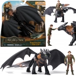 Jak wytresować smoka figurki Toothless i Hiccup 33 cm