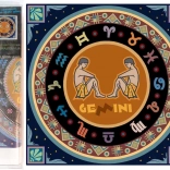 NORIMPEX Diamentowe Malowanie 7D Znak Zodiaku Bliźnięta 30x30 cm