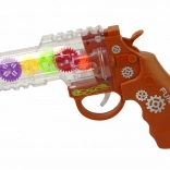 Zabawka Pistolet z Efektami Świetlnymi i Dźwiękowymi Brązowy