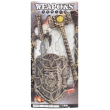 Rycerski zestaw z mieczem, tarczą i maczugą dla dzieci