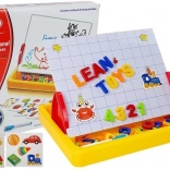 Magnetyczna tablica do rysowania z zestawem liter i cyfr