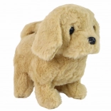 Interaktywna chodząca szczekająca zabawka piesek beżowy