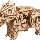 Ugears drewniane mechaniczne puzzle 3D TRICERATOPS z napędem