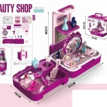 Kosmetyczny kuferek z toaletką dla dziewczynek