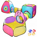 mega centrum zabawy 5w1 – dziecięce składane namioty z tunelami i elementami do zabawy