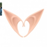 Lateksowe elfi uszy na karnawał (2 szt., 12 cm)