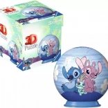 3D puzzleball DISNEY Stitch i Angel 54 elementów