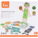 VIGA magnetyczny zestaw do przebierania – chłopiec