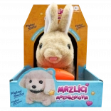 Interaktywny pluszowy króliczek z marchewką