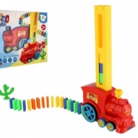 Pociąg domino z automatycznym układaniem, światłem i dźwiękiem
