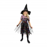 dziecięcy kostium czarownicy kolorowy – rozmiar M