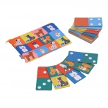 Petit Collage domino 2w1 pieski i liczby