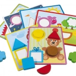 Drewniana układanka DETOA dla dzieci od 2 lat