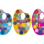 Grafix paleta z farbami wodnymi 12 szt. żółta