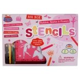 Szablony do rysowania – modowe wróżki, duży zestaw