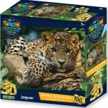 Puzzle 3D GES – jaguar, 100 elementów