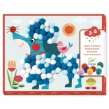 Kolaże z pomponami Psie figle od Djeco