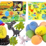 Zestaw DIY do malowania jaj dinozaurów