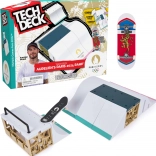 Tech Deck rampy Aurelien Giraud Paris 2024 z fingerboardem