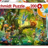 Schmidt puzzle Wróżki w lesie 200 elementów z prezentem – różdżką wróżki
