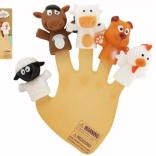 Pacynki na palce – zwierzęta domowe z farmy, 5 szt.