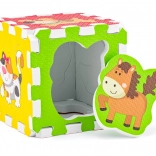 Piankowe puzzle ze zwierzątkami