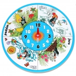 Drewniany zegar ścienny KRTEK 20 cm