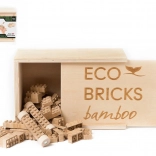 Drewniana Zabawka Budowlana 90 elementów w Pudełku