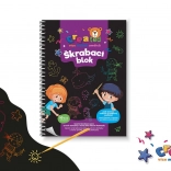 Kolorowe zdrapywane notesy 14 × 20 cm, 10 kartek