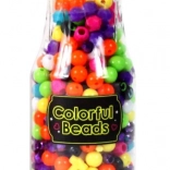 Kolorowy zestaw koralików w buteleczce