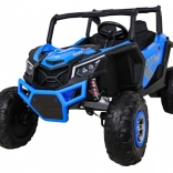 Dziecięcy elektryczny buggy UTV z napędem 4x4, 24 V, niebieski