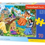 Puzzle 70 elementów – księżniczki w ogrodzie