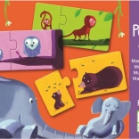 Puzzle Djeco Zwierzęce mamusie i młode 12x2 elementów