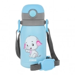 Dziecięcy bidon 300 ml niebieski z słonikiem