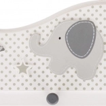 Szary wieszak na ubrania