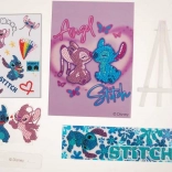 Diamentowe malowanie Angel i Stitch ze stojakiem