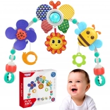 Woopie Baby pałąk z zabawkami do łóżeczka, wózka i fotelika samochodowego