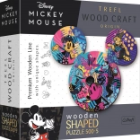 Drewniane dwustronne puzzle TREFL Wood Craft Origin Mickey Mouse 505 elementów