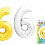 Nadmuchiwany balon w kształcie cyfry 6