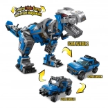 Qman Nieograniczone pomysły 3w1 technologia mechaniczna – robotyczny dinozaur i terenowe auta