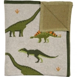 Poszewka na poduszkę z organicznej bawełny z motywem dinozaurów Nature Planet