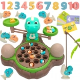 Edukacyjna gra Dinozaur z wagą i łowieniem od WOOPIE