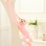 Pluszowa małpka z dźwiękiem różowa 60 cm