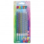 Kolorowe świeczki ze stojakami