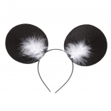 Czarna opaska z mysimi uszkami