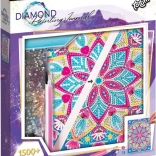 Malowanie diamentowe – notes A5 Mandala Lotosu
