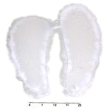 Anielskie skrzydła z piórami 47 × 47 cm